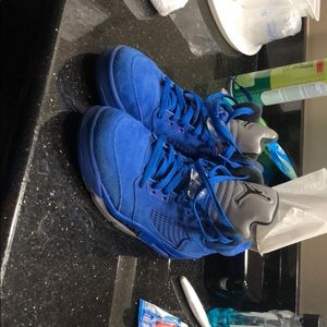 Retro 5 Suede Blue